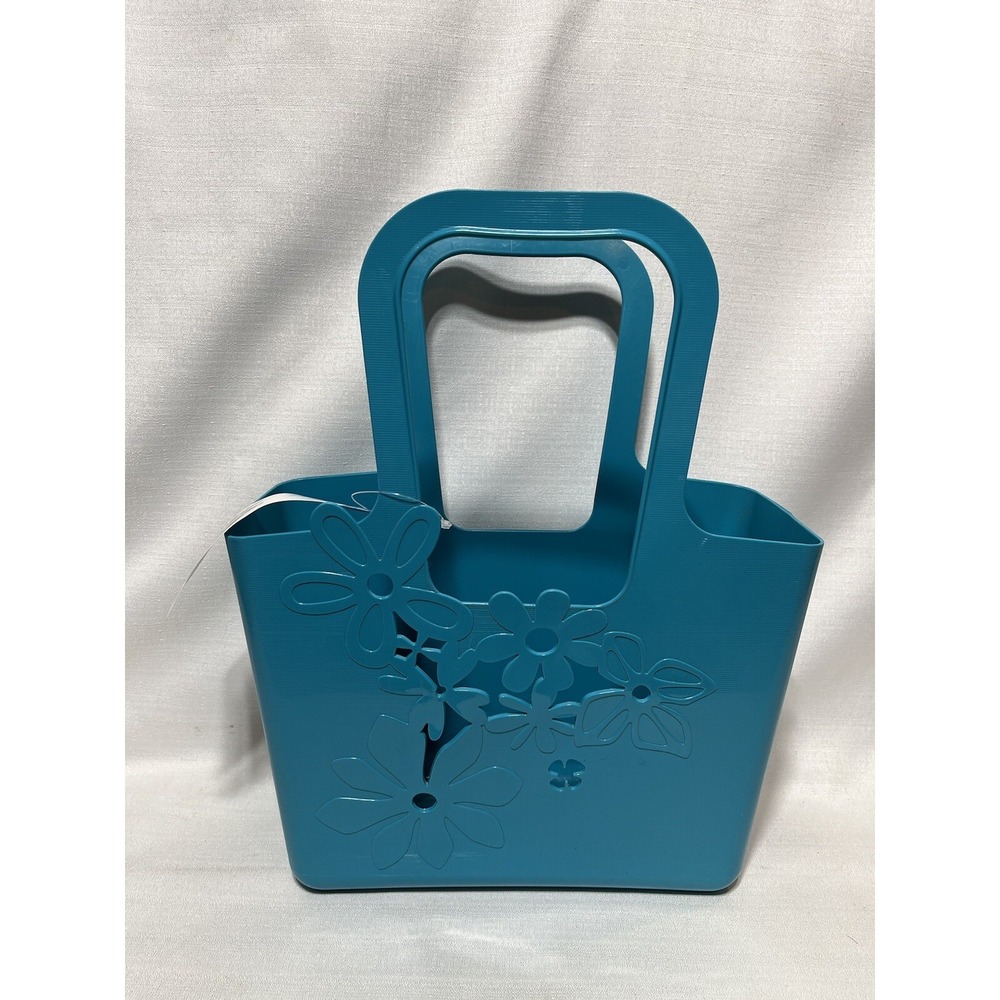 Koziol Alice Floral Bag Blue Plastics Shopper New Germany Shipped From USA